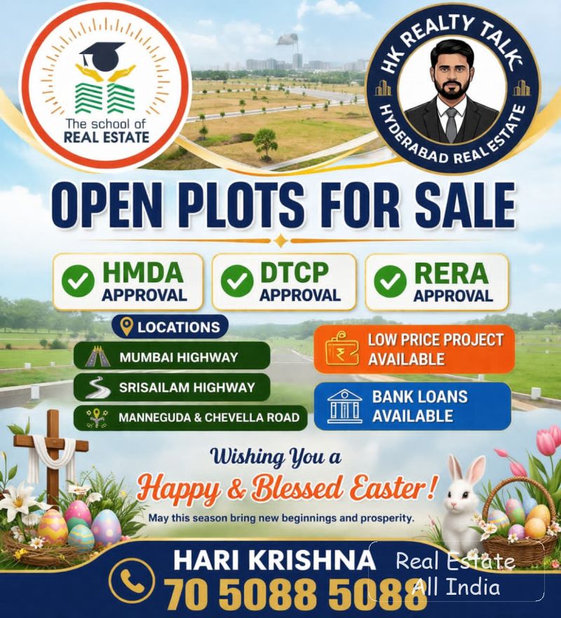 🏡🔥 OPEN PLOTS FOR SALE 🔥🏡 📍Locations – Hyderabad ✅ HMDA Approved ✅ DTCP Approved ✅📱 7050885088 - PS0326