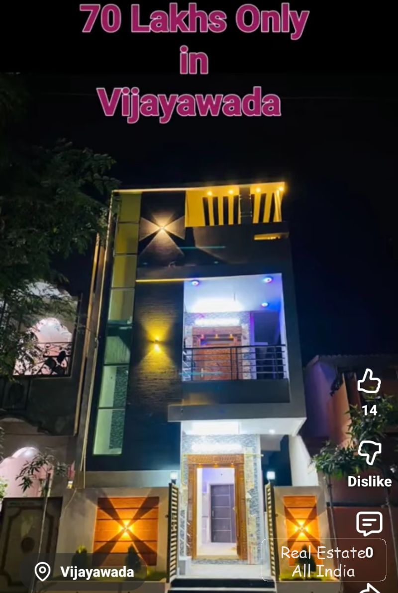 🏡 BEAUTIFUL HOUSE FOR SALE IN VIJAYAWADA 🔥 💰 Price: ₹70 Lakhs Only 📍 Location: Vijayawada 🏠 Modern Duplex Style House ✨ Premium Elevation ✨ Styli - PS0440