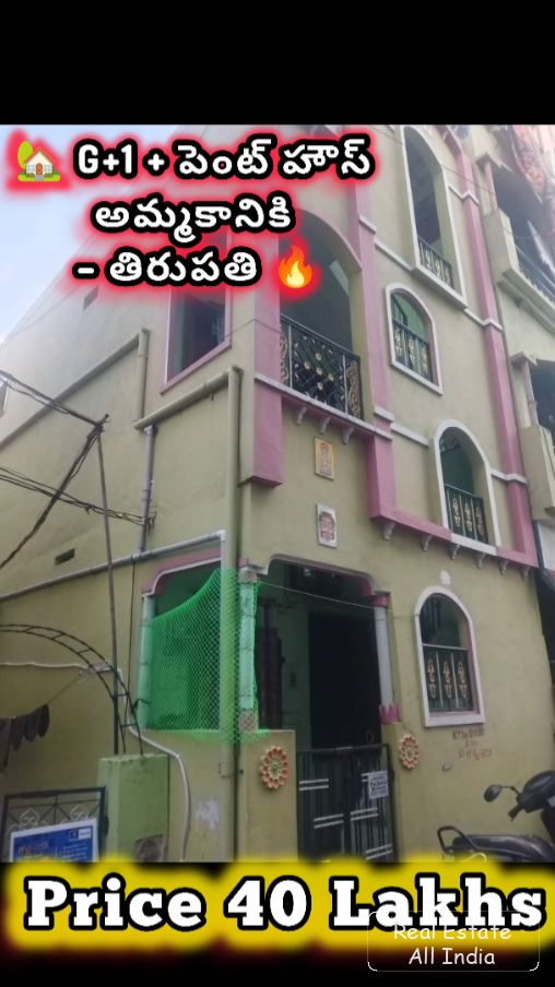 🏡 G+1 + పెంట్ హౌస్ అమ్మకానికి – తిరుపతి 🔥 📍 లొకేషన్: కొర్లకుంట, తిరుపతి 🧭 ఫేసింగ్: వెస్ట్ ఫేసింగ్ 📐 ప్లాట్ సైజ్: 13 × 36 అడుగులు 🏠 విస్తీర్ణం: 1