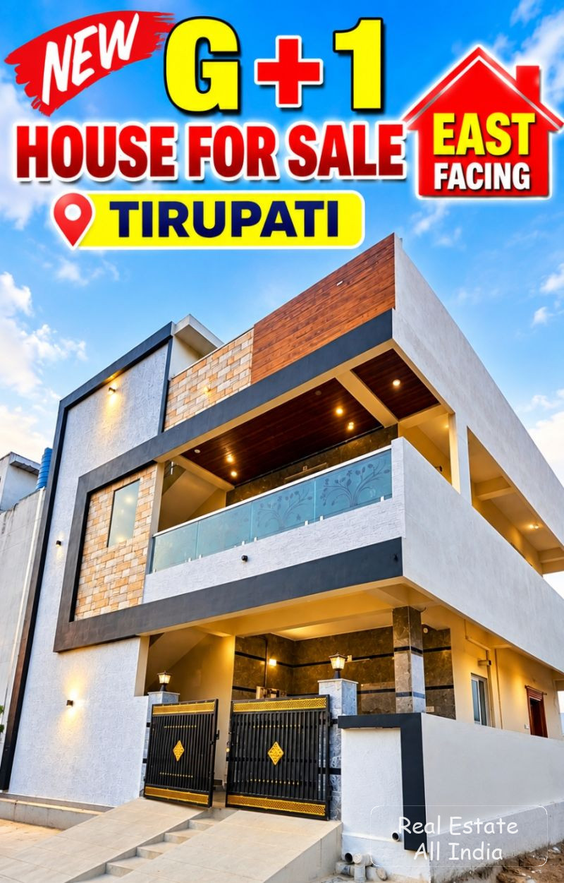 🏡 G+1 బిల్డింగ్ అమ్మకానికి – తిరుపతి 🔥  📍 లొకేషన్: తిరుపతి–బెంగళూరు హైవే దగ్గర 🏢 బిల్డింగ్: G+1 (2BHK + 2BHK + Parking) 🧭 ఫేసింగ్: East Facing 📐 - PS0572