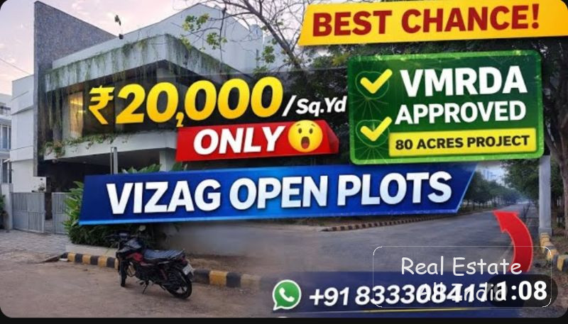 "Vizag Lo VMRDA Approved Plots I ₹20,000 Sq.Yd I SBI Loan - PS0574