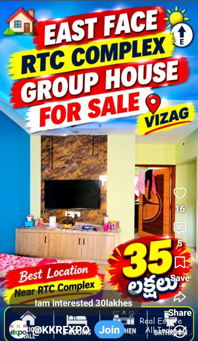 2 BHK..35 LAKHS.. GROUP HOUSE FOR SALE IN VIZAG RTC COMPLEX - PS0576